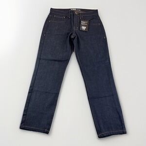 U-510 Xavier Jeans Mens 28x25 Raw Denim Pants  Stretch Under 5'10" Casual NEW